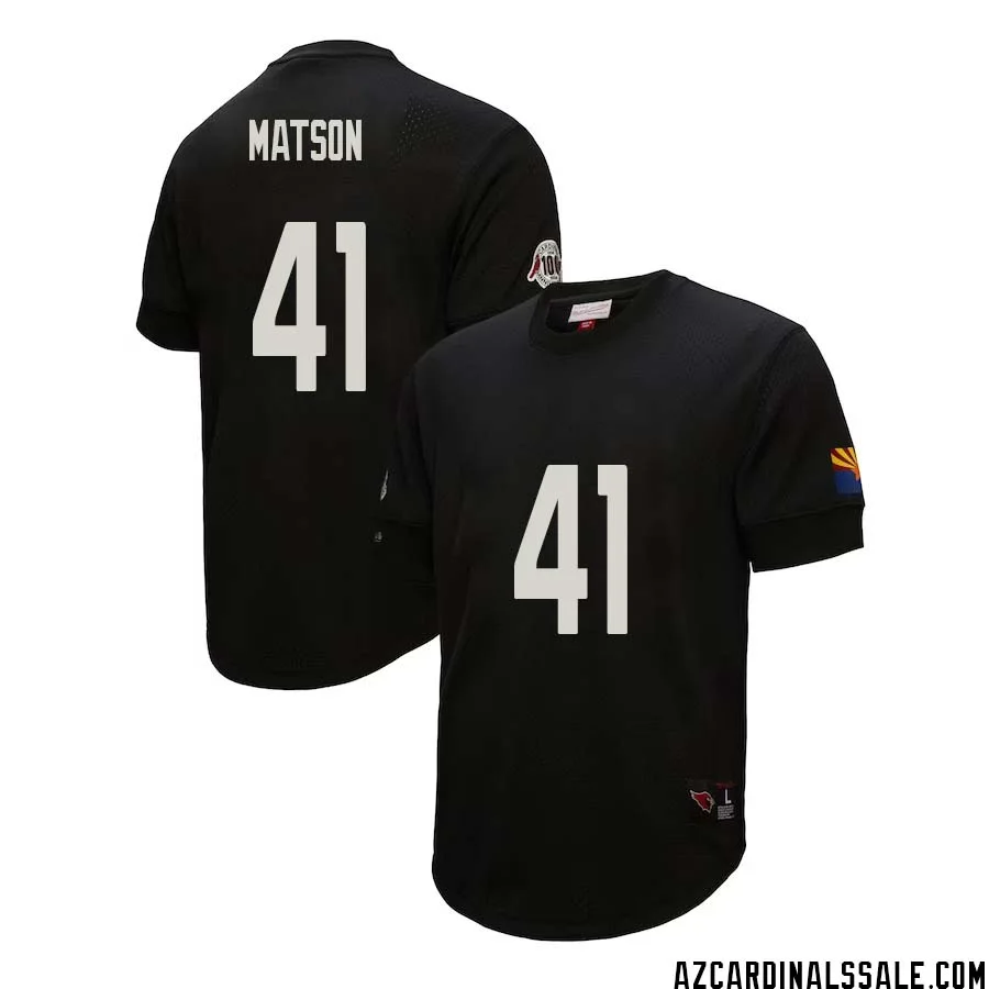 Ollie Matson No 41 Arizona Cardinals Mitchell Ness Retired Player Name Number Mesh Top Black 1