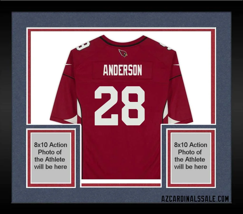 Owen Anderson No 28 Arizona Cardinals Autographed Red Game Jersey 1