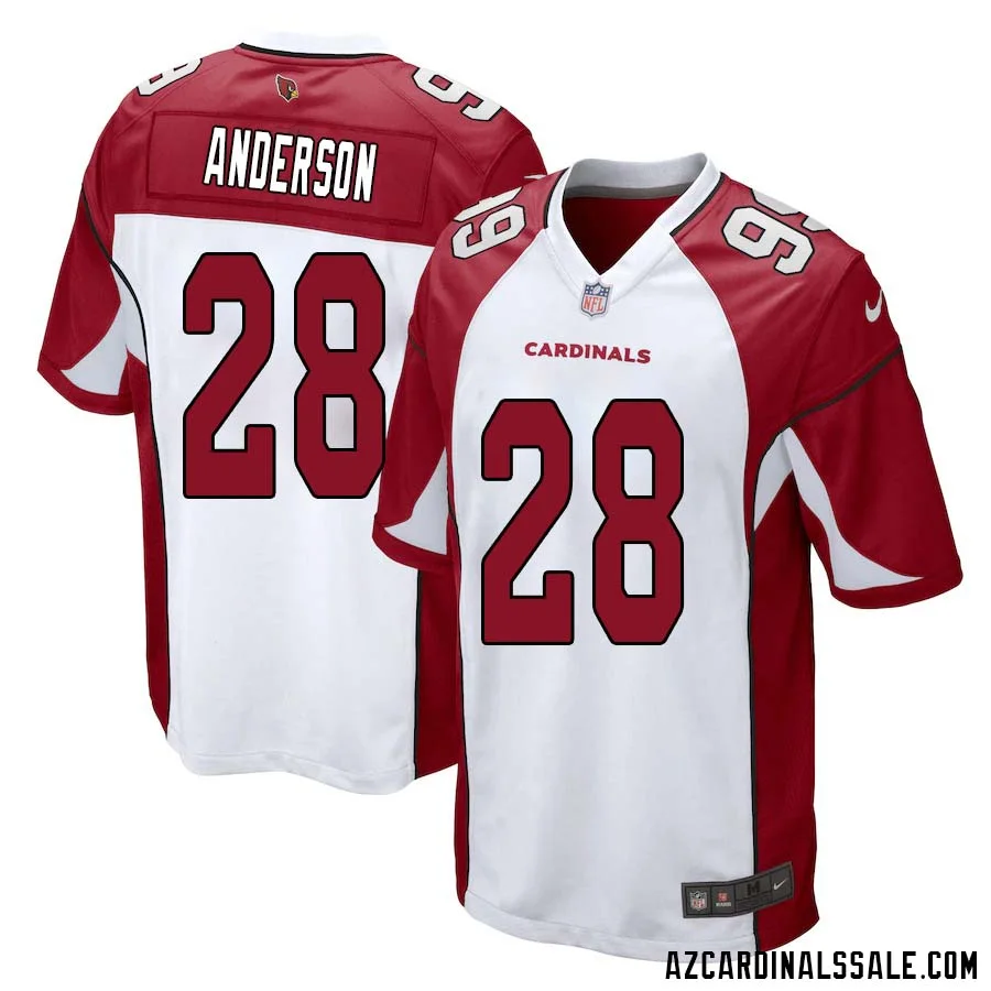 Owen Anderson No 28 Arizona Cardinals Away Game Jersey Cardinal for Men