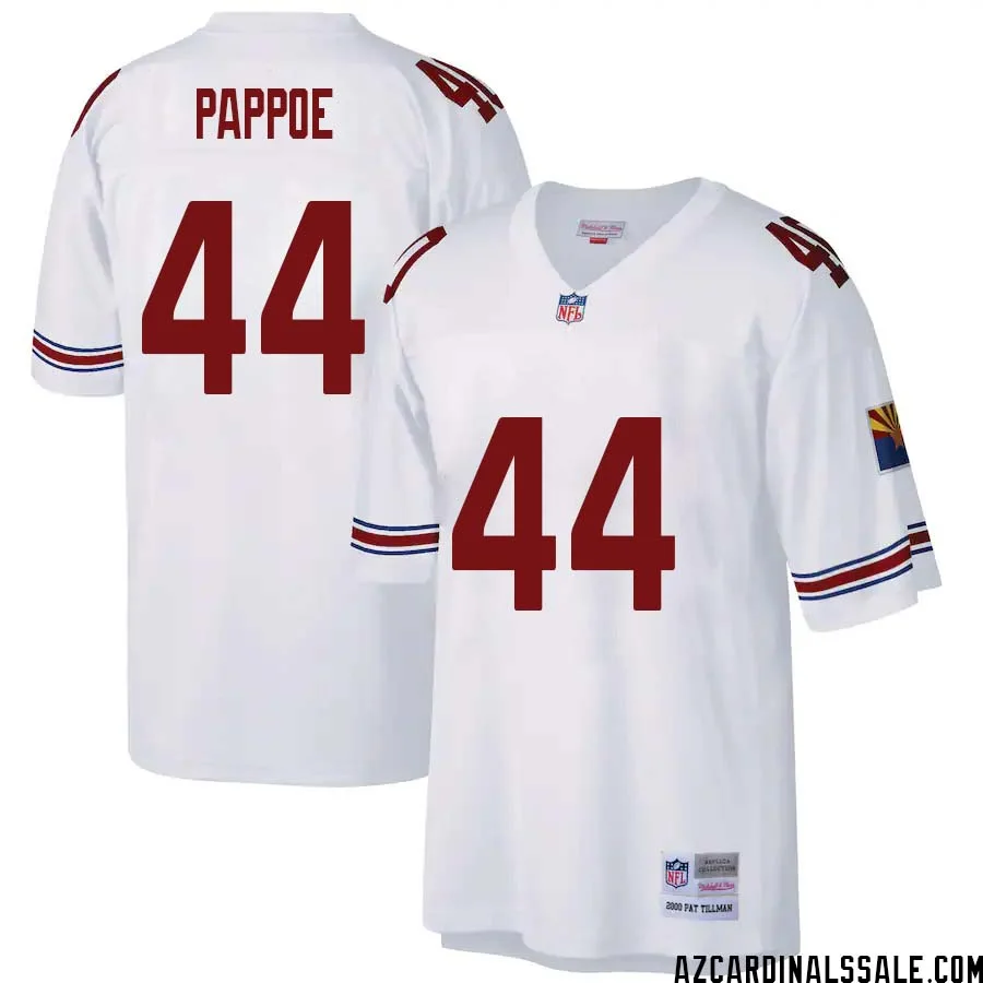 Owen Pappoe No 44 Arizona Cardinals Mitchell Ness Big Tall 2000 Retired Player Replica Jersey White 1