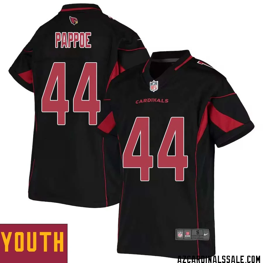 Owen Pappoe No 44 Youth Black Arizona Cardinals Color Rush Vapor Limited Jersey
