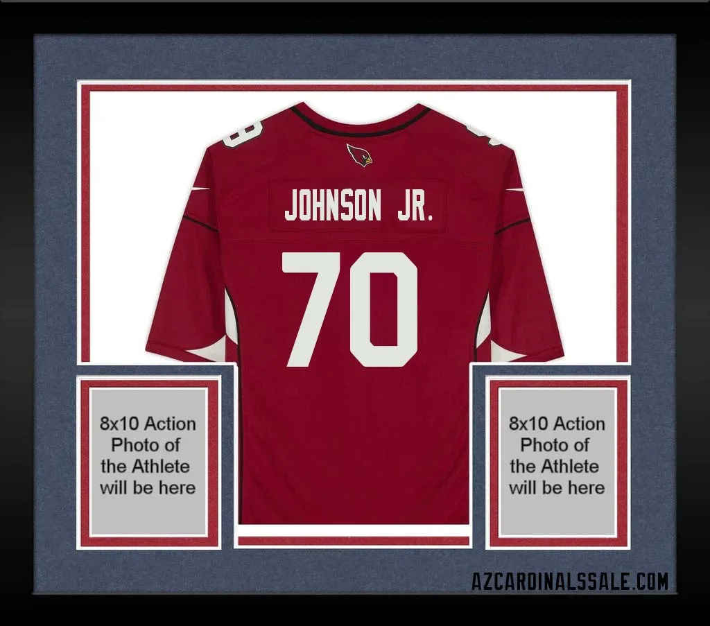 Paris Johnson Jr. No 70 Arizona Cardinals Autographed Red Game Jersey