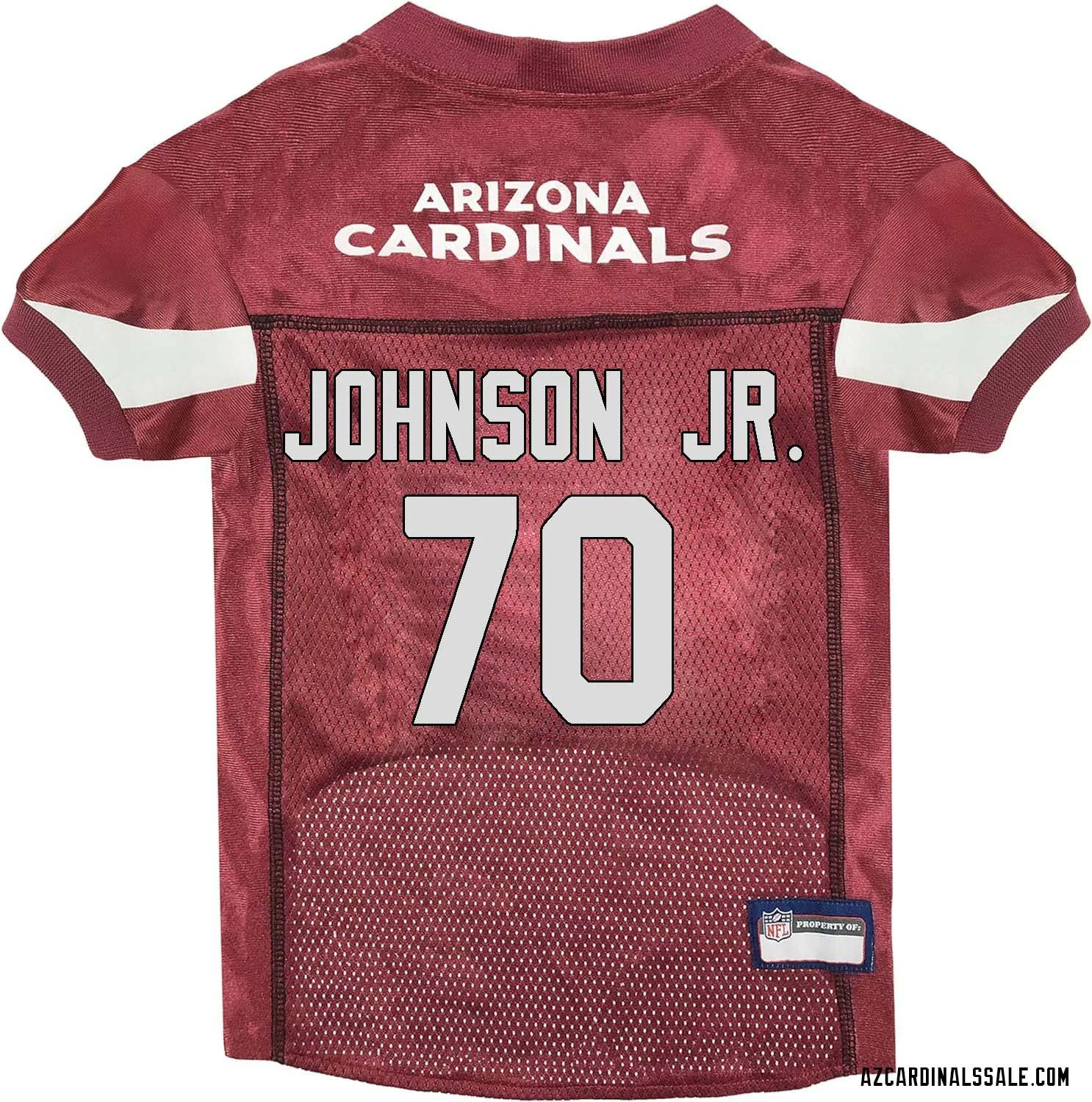 Paris Johnson Jr. No 70 Arizona Cardinals Dog Red Jersey