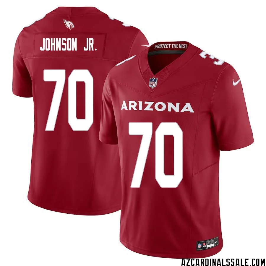 Paris Johnson Jr. No 70 Arizona Cardinals Vapor F.U.S.E. Limited Jersey Red 1