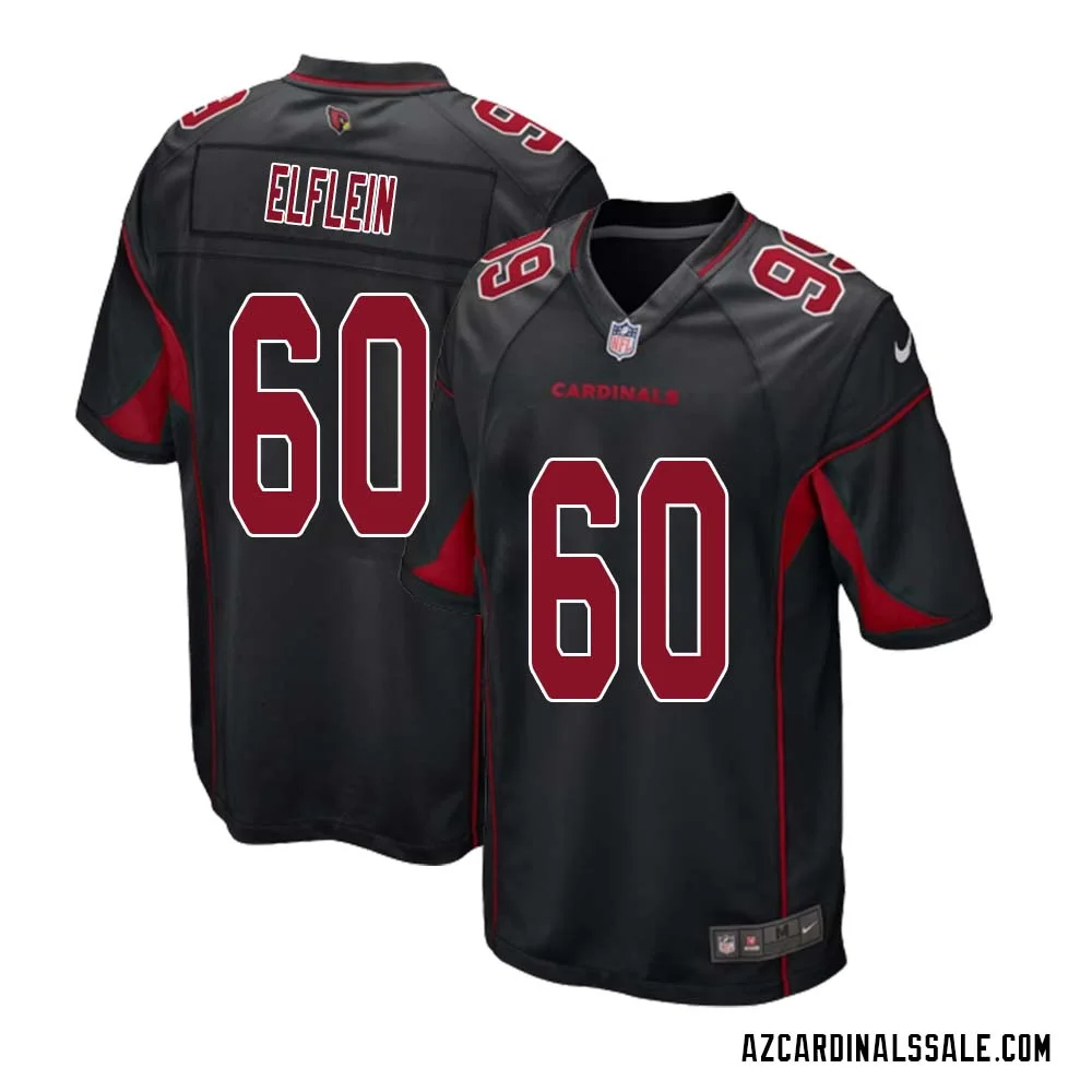 Pat Elflein No 60 Arizona Cardinals Alternate Game Jersey Cardinal for Men 1