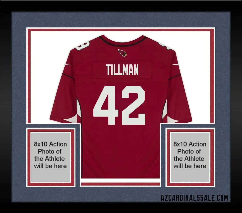 Pat Tillman No 42 Arizona Cardinals Autographed Red Game Jersey 1