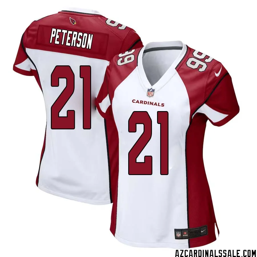 Patrick Peterson No 21 Arizona Cardinals Away Game Jersey Cardinal for Women 1
