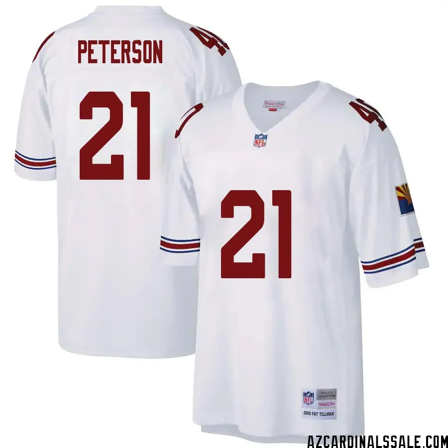 Patrick Peterson No 21 Arizona Cardinals Mitchell Ness Big Tall 2000 Retired Player Replica Jersey White 1