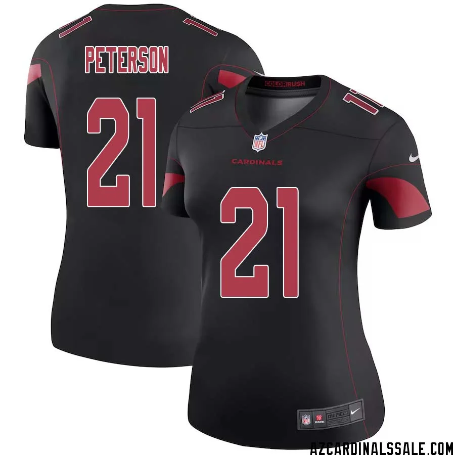 Patrick Peterson No 21 Women Black Arizona Cardinals Color Rush Vapor Limited Jersey 1