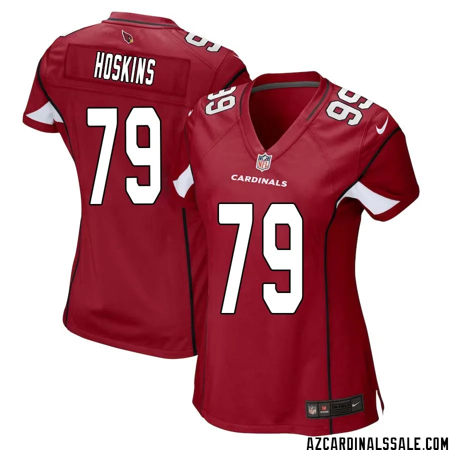 Phil Hoskins No 79 Arizona Cardinals Home Game Jersey Cardinal for Women 1