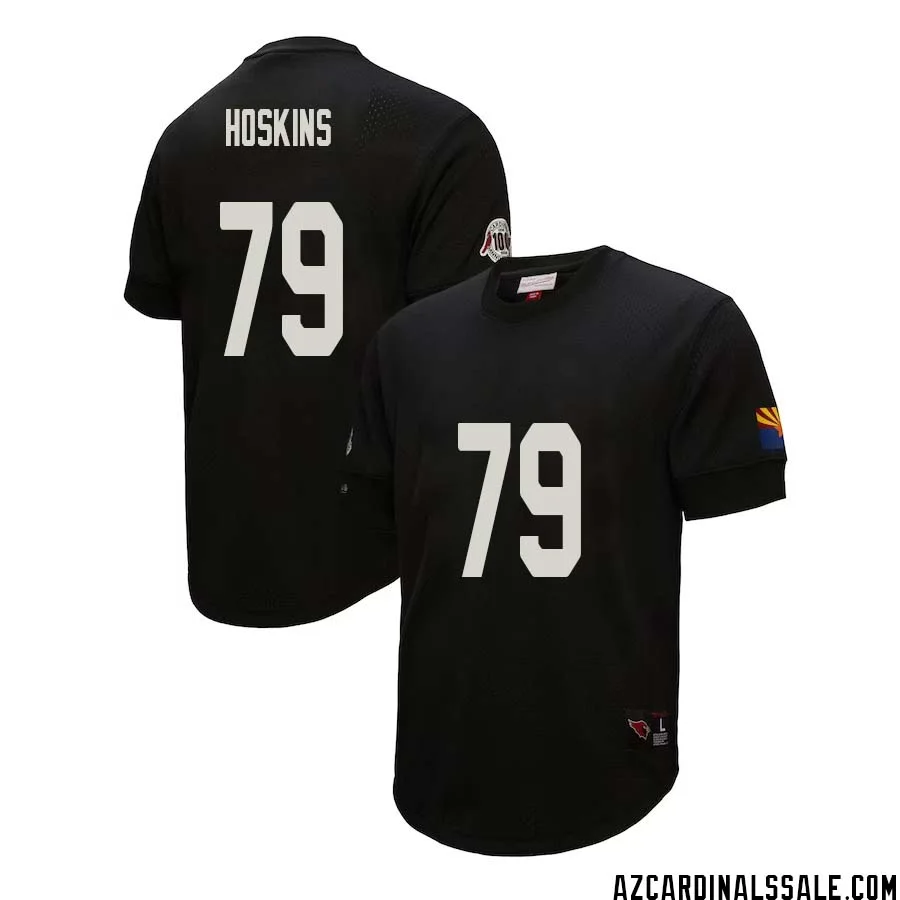 Phil Hoskins No 79 Arizona Cardinals Mitchell Ness Retired Player Name Number Mesh Top Black 1