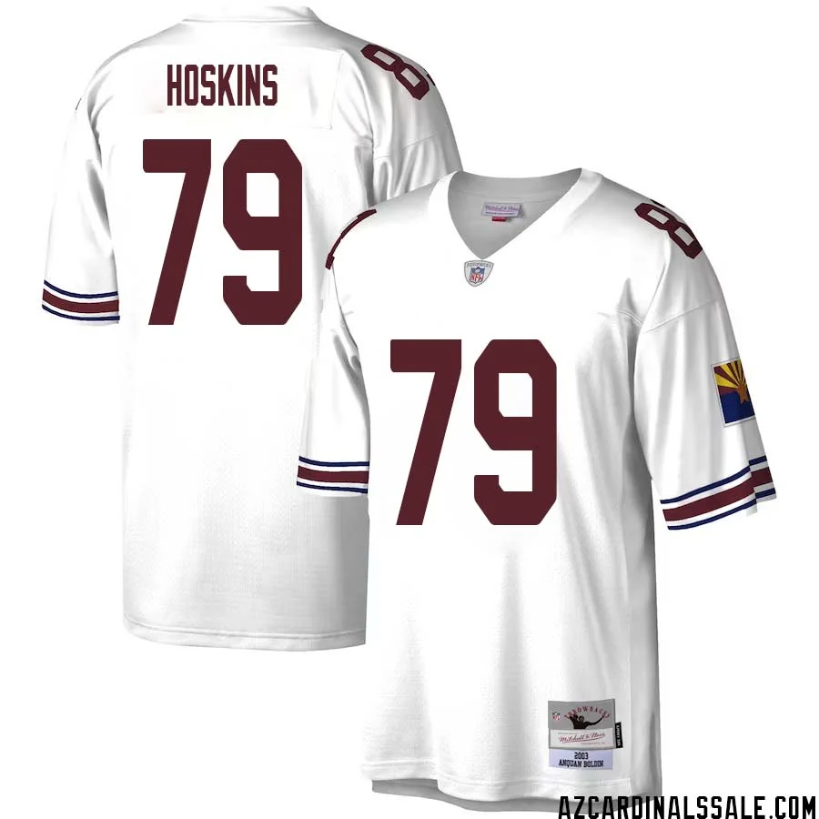 Phil Hoskins No 79 Men Mitchell Ness White Arizona Cardinals Legacy Replica Jersey