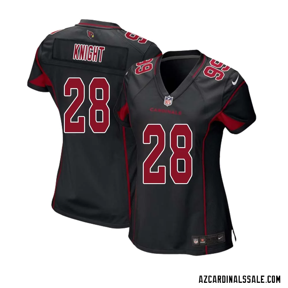 Qwuantrezz Knight No 28 Arizona Cardinals Alternate Game Jersey Cardinal for Women