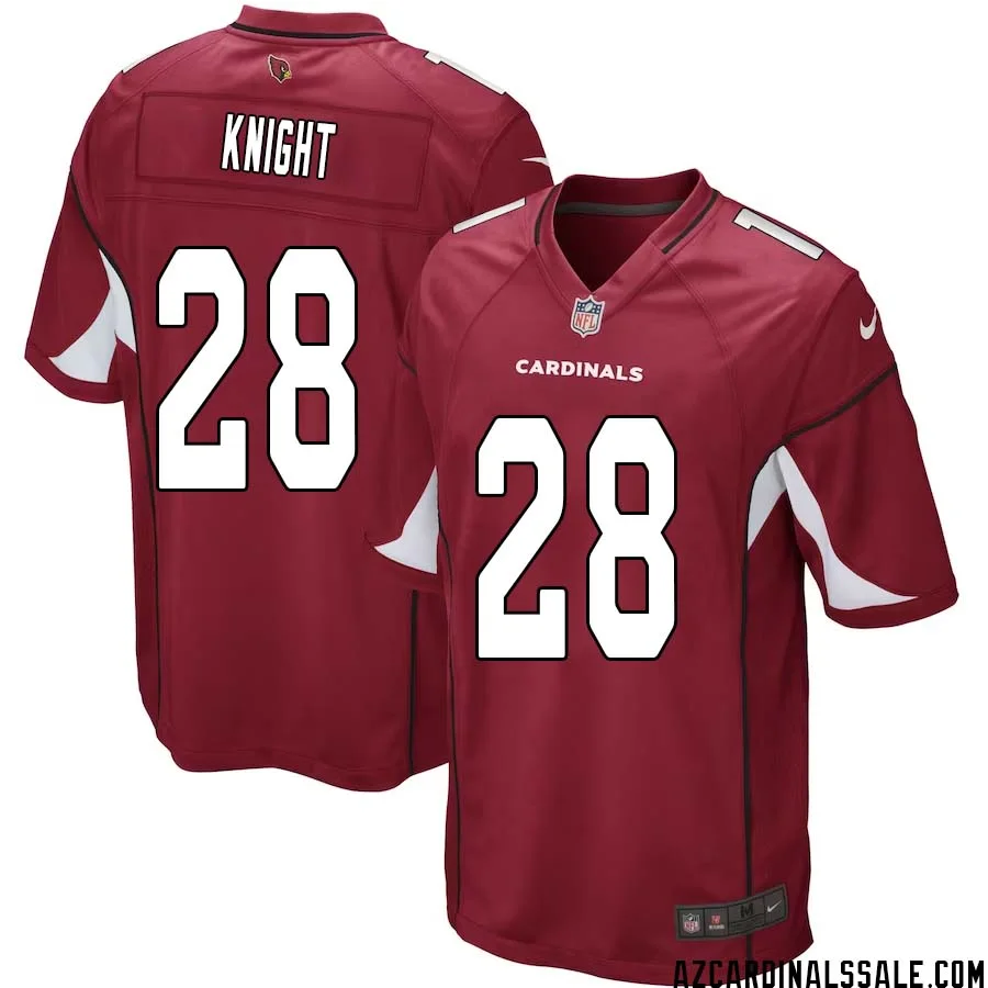 Qwuantrezz Knight No 28 Arizona Cardinals Home Game Jersey Cardinal for Men