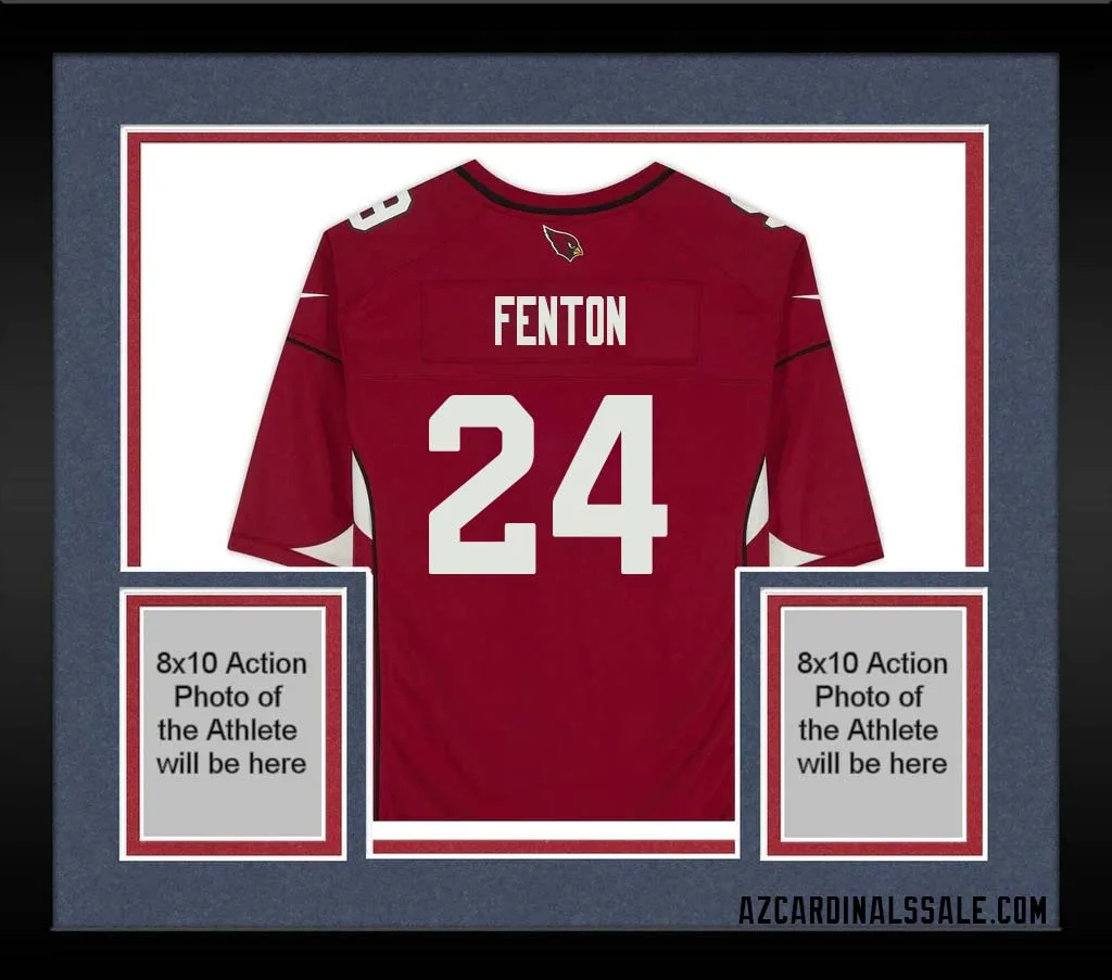 Rashad Fenton No 24 Arizona Cardinals Autographed Red Game Jersey
