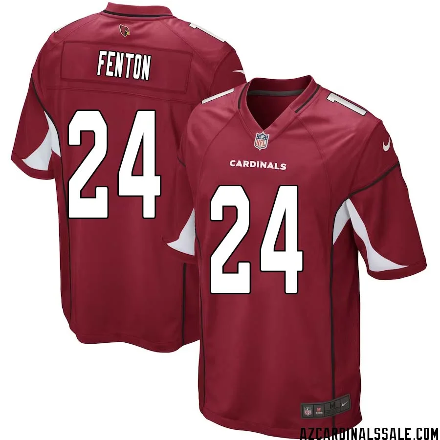 Rashad Fenton No 24 Arizona Cardinals Home Game Jersey Cardinal for Men 1