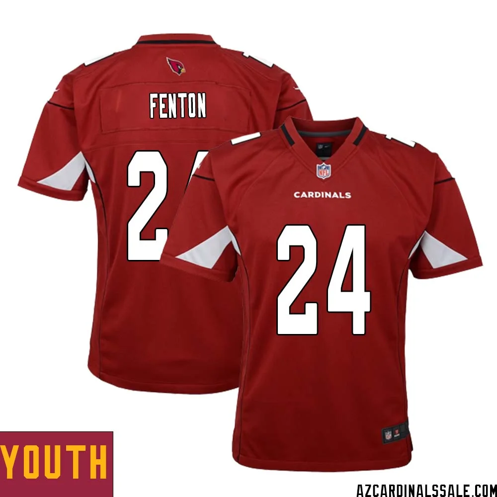 Rashad Fenton No 24 Arizona Cardinals Home Game Jersey Cardinal for Youth 1