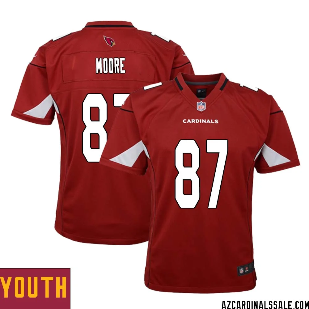 Rob Moore No 87 Arizona Cardinals Home Game Jersey Cardinal for Youth
