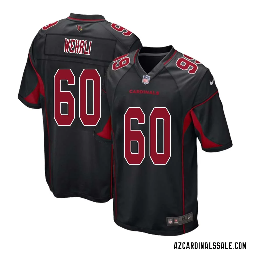 Roger Wehrli No 60 Arizona Cardinals Alternate Game Jersey Cardinal for Men 1