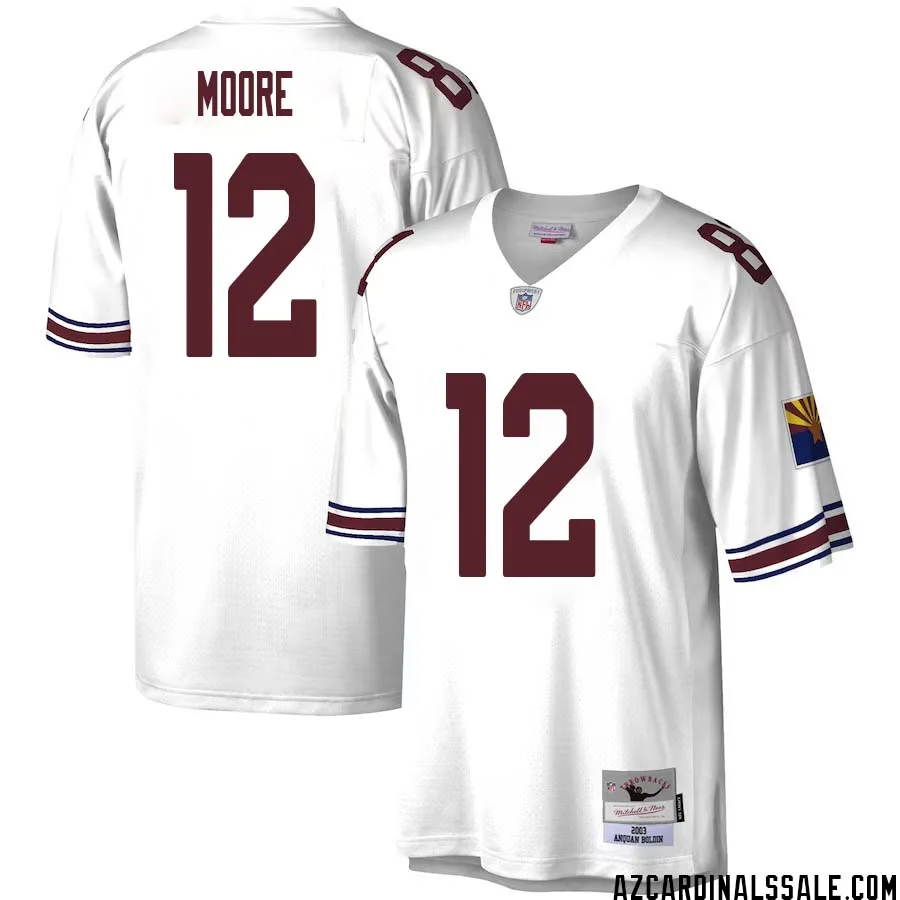 Rondale Moore No 12 Men Mitchell Ness White Arizona Cardinals Legacy Replica Jersey 1