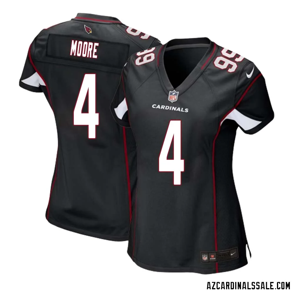 Rondale Moore No 4 Arizona Cardinals Black Alternate Game Jersey Cardinal for Women 1