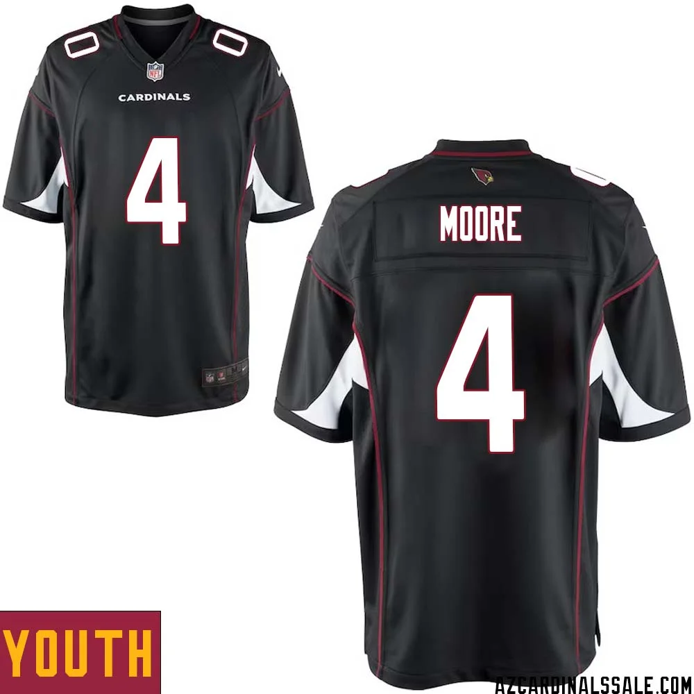 Rondale Moore No 4 Arizona Cardinals Black Alternate Game Jersey Cardinal for Youth 1