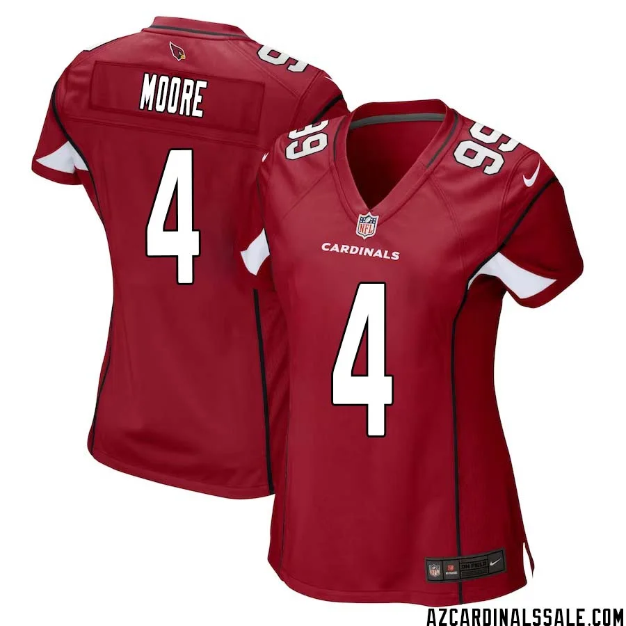 Rondale Moore No 4 Arizona Cardinals Home Game Jersey Cardinal for Women