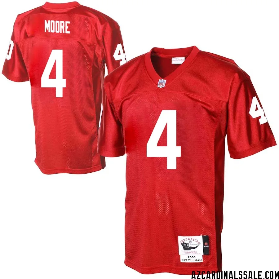Rondale Moore No 4 Men Arizona Cardinals Mitchell Ness Cardinal Authentic Throwback Jersey 1