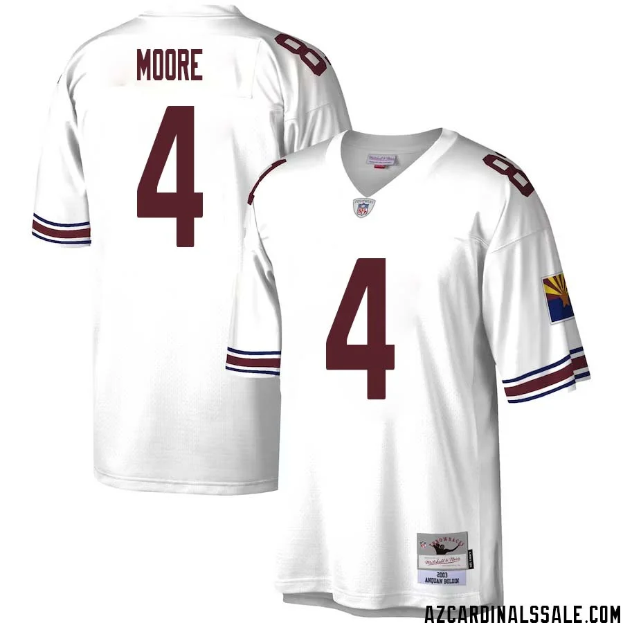 Rondale Moore No 4 Men Mitchell Ness White Arizona Cardinals Legacy Replica Jersey 1
