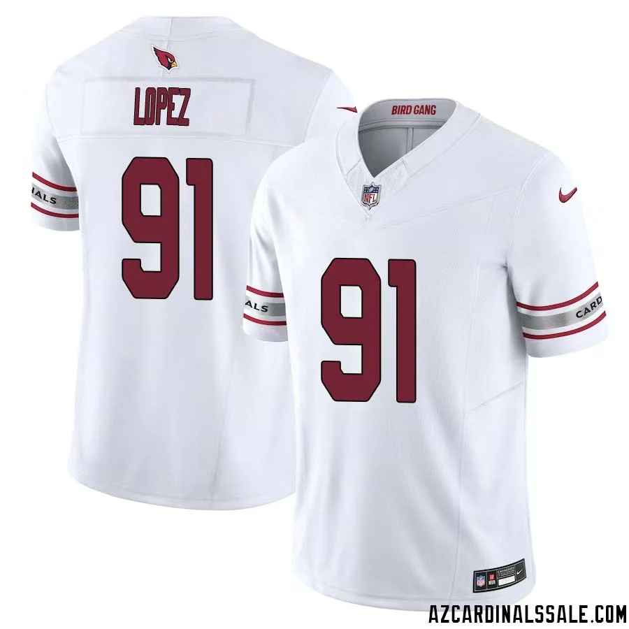 Roy Lopez No 91 Arizona Cardinals Vapor F.U.S.E. Limited Jersey White