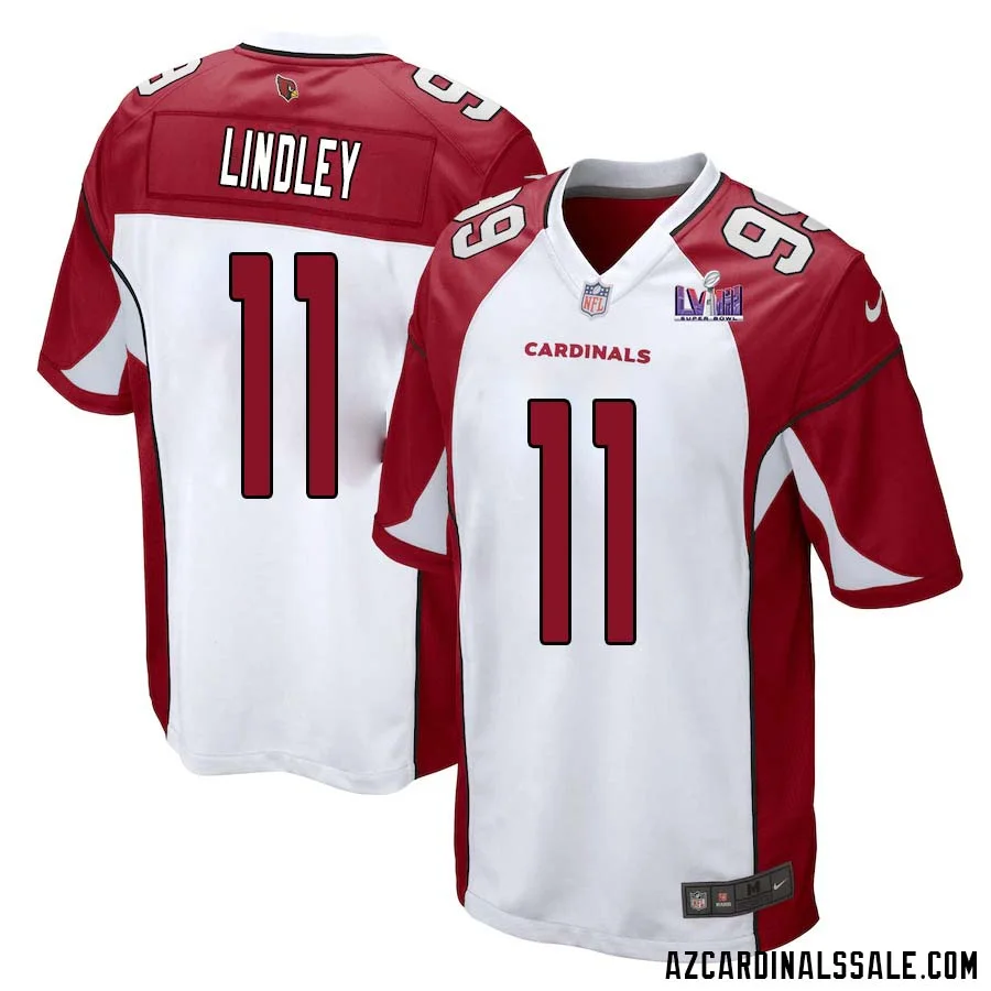 Ryan Lindley No 11 Arizona Cardinals Super Bowl LVIII Away Game Jersey Cardinal for Men
