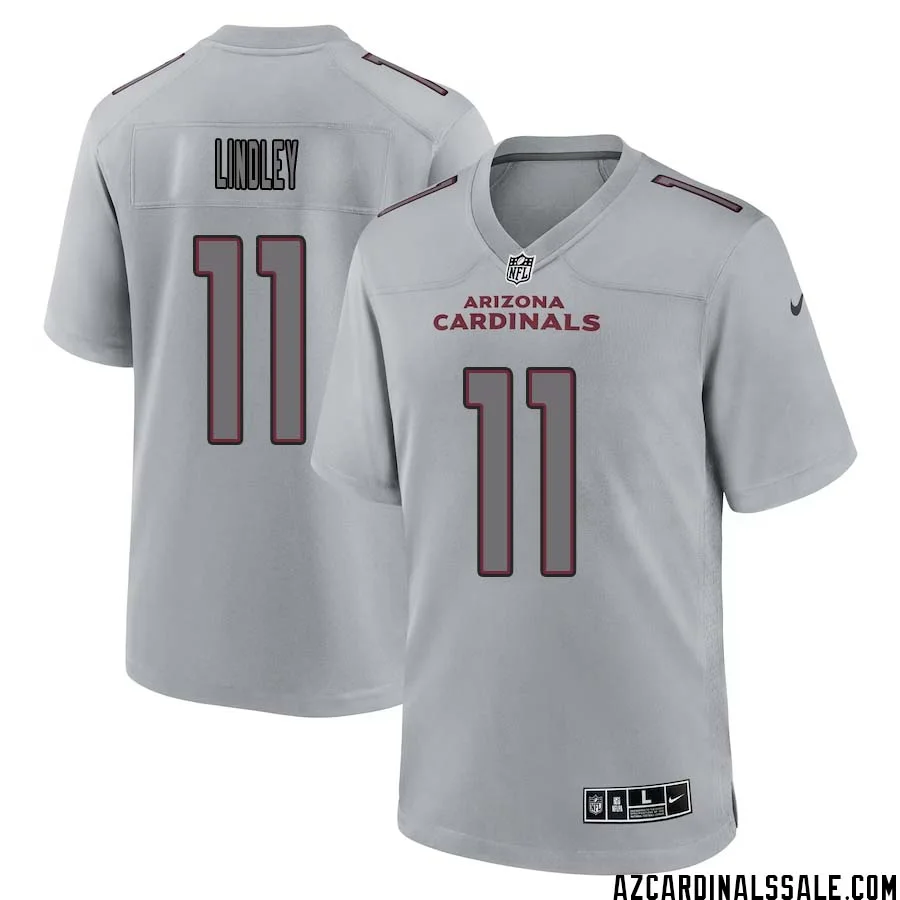 Ryan Lindley No 11 Men Arizona Cardinals Gray Atmosphere Fashion Game Jersey 1