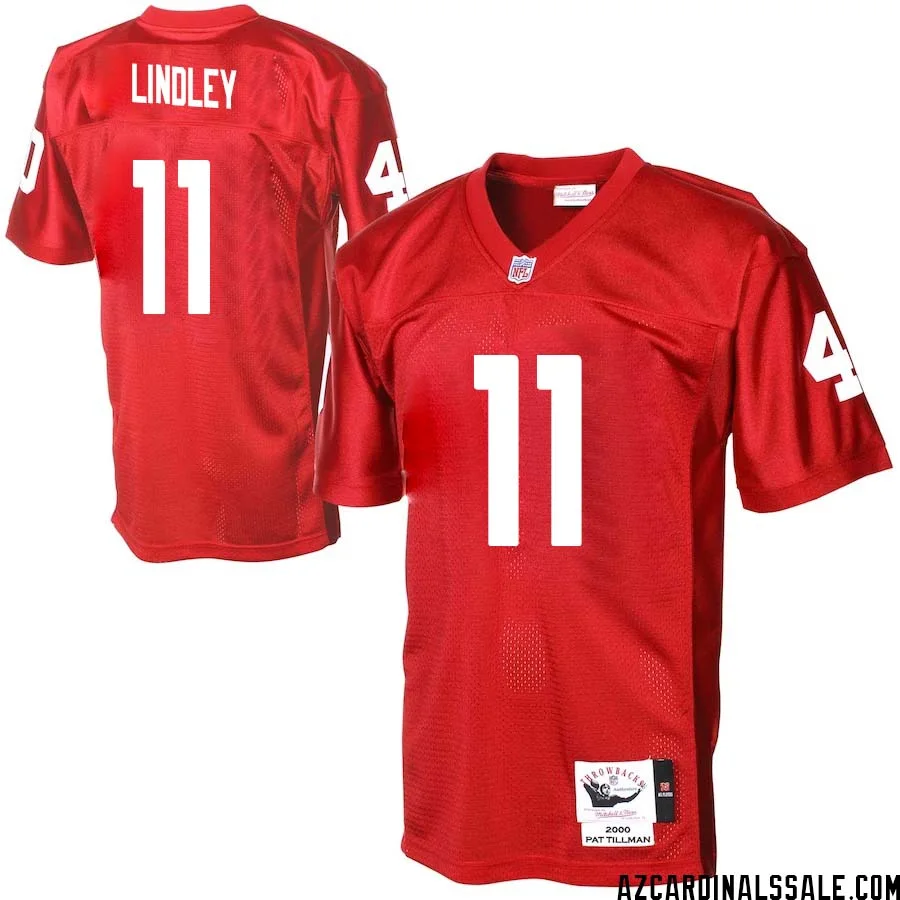 Ryan Lindley No 11 Men Arizona Cardinals Mitchell Ness Cardinal Authentic Throwback Jersey 1