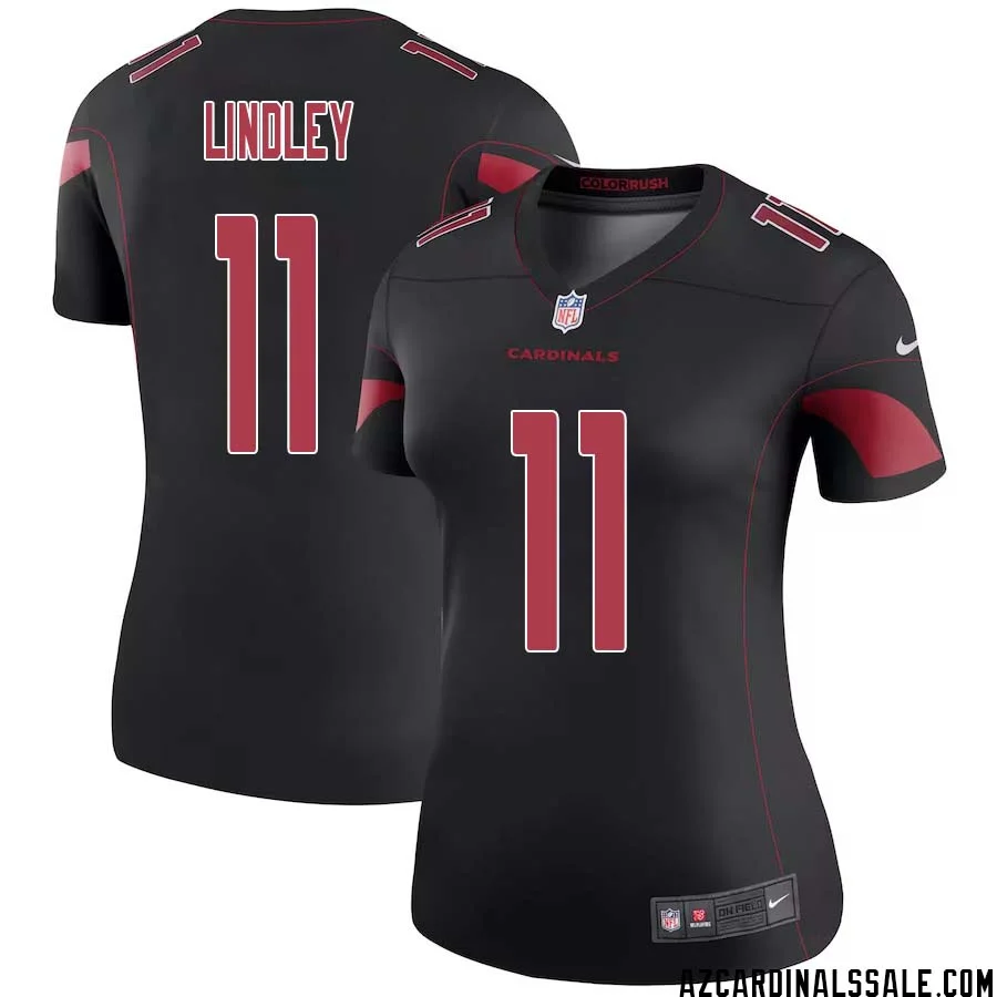 Ryan Lindley No 11 Women Black Arizona Cardinals Color Rush Vapor Limited Jersey 1