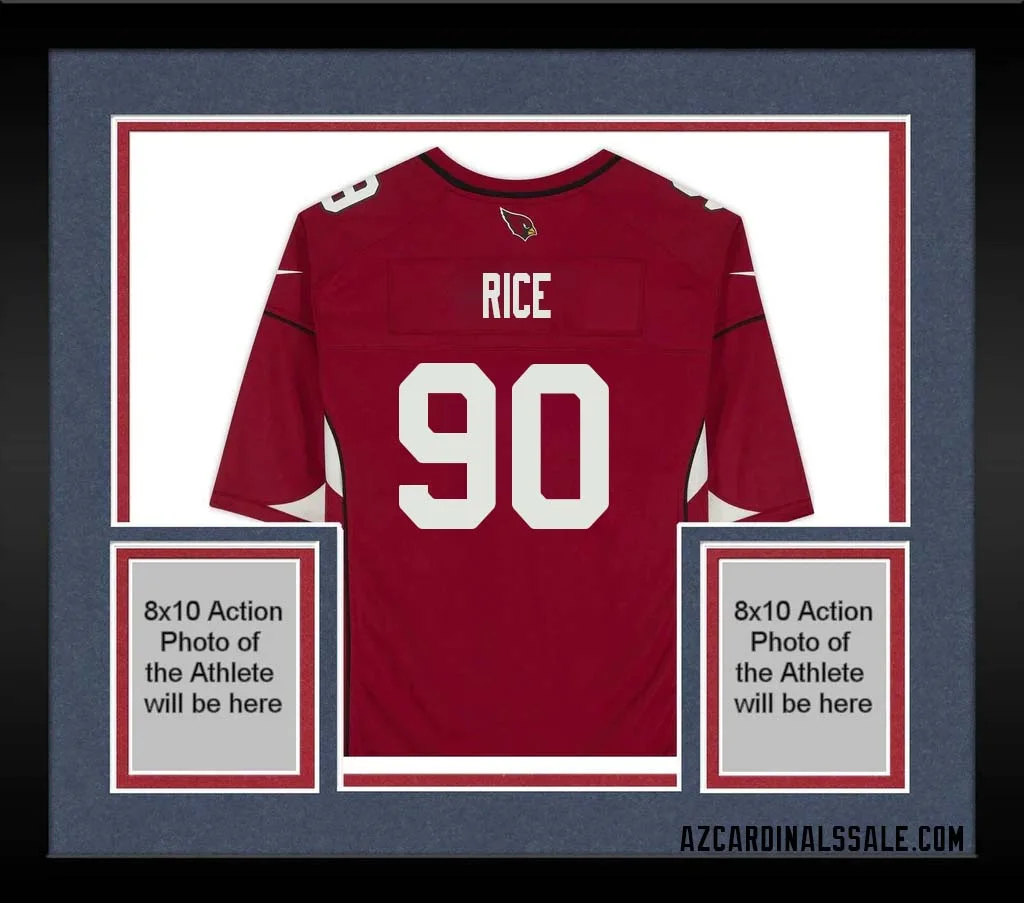 Simeon Rice No 90 Arizona Cardinals Autographed Red Game Jersey 1