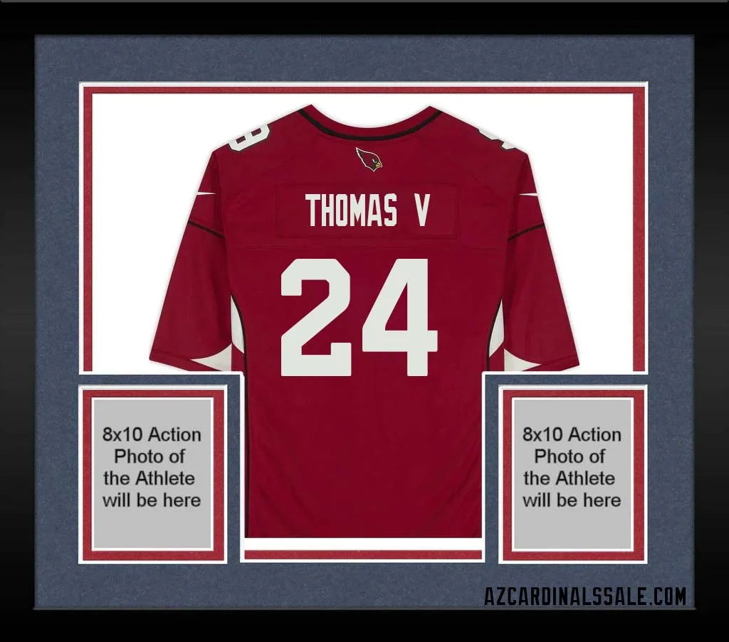Starling Thomas V No 24 Arizona Cardinals Autographed Red Game Jersey 1