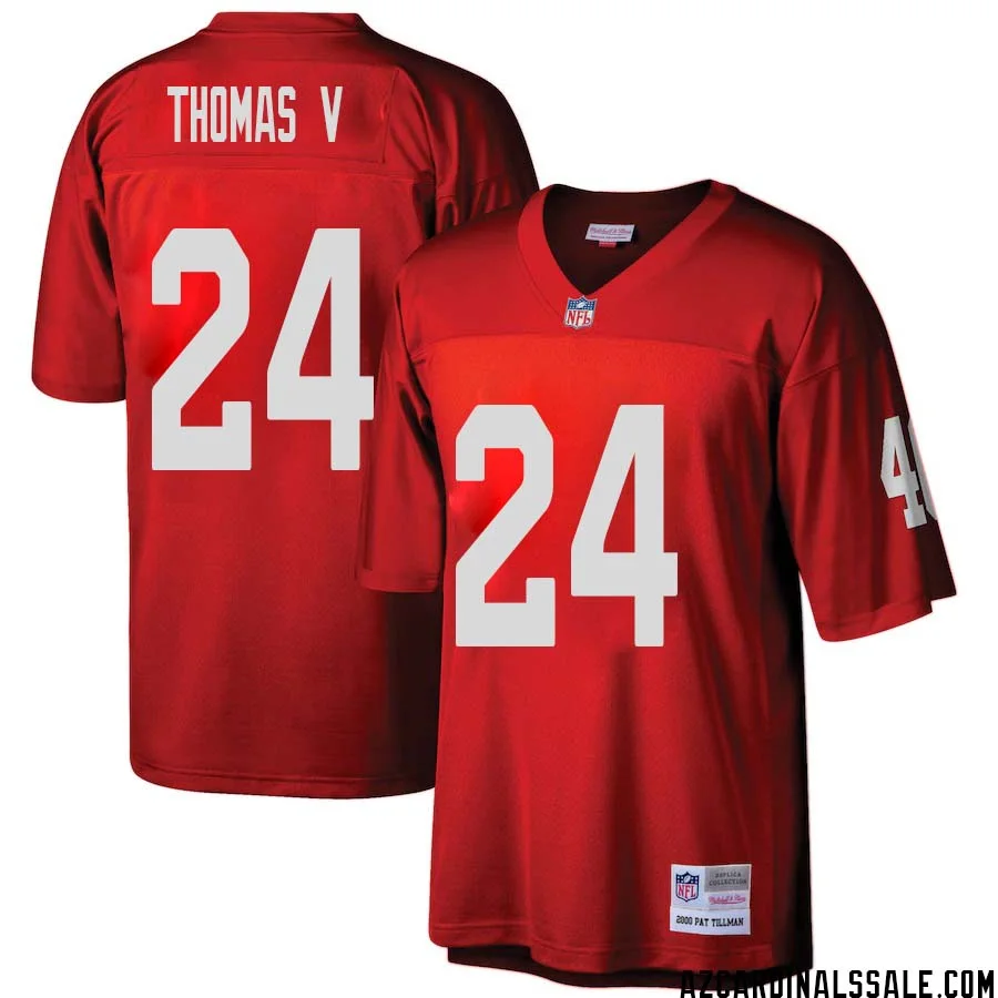 Starling Thomas V No 24 Arizona Cardinals Mitchell Ness Big Tall 2000 Retired Player Replica Jersey Red