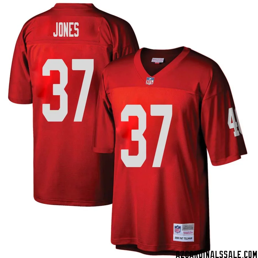 Tony Jones No 37 Arizona Cardinals Mitchell Ness Big Tall 2000 Retired Player Replica Jersey Red