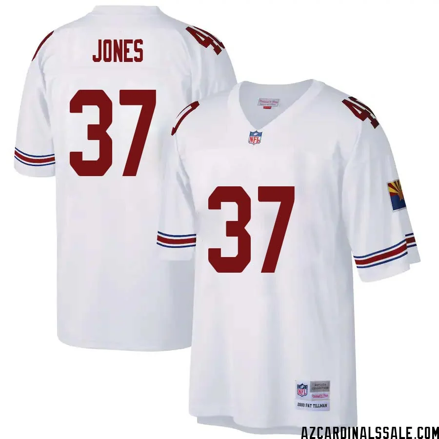 Tony Jones No 37 Arizona Cardinals Mitchell Ness Big Tall 2000 Retired Player Replica Jersey White