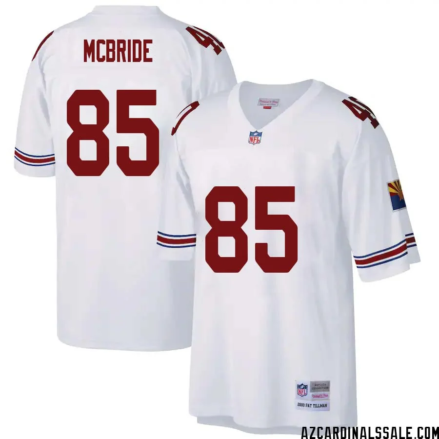 Trey McBride No 85 Arizona Cardinals Mitchell Ness Big Tall 2000 Retired Player Replica Jersey White 1