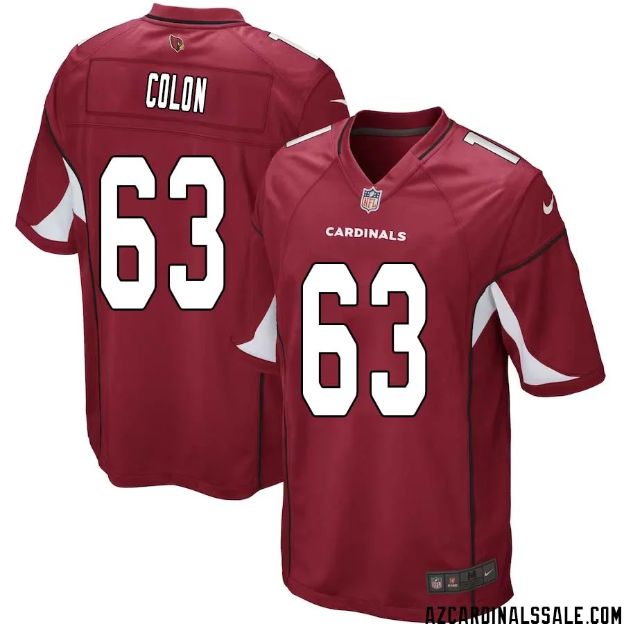 Trystan Colon No 63 Arizona Cardinals Home Game Jersey Cardinal for Men 1