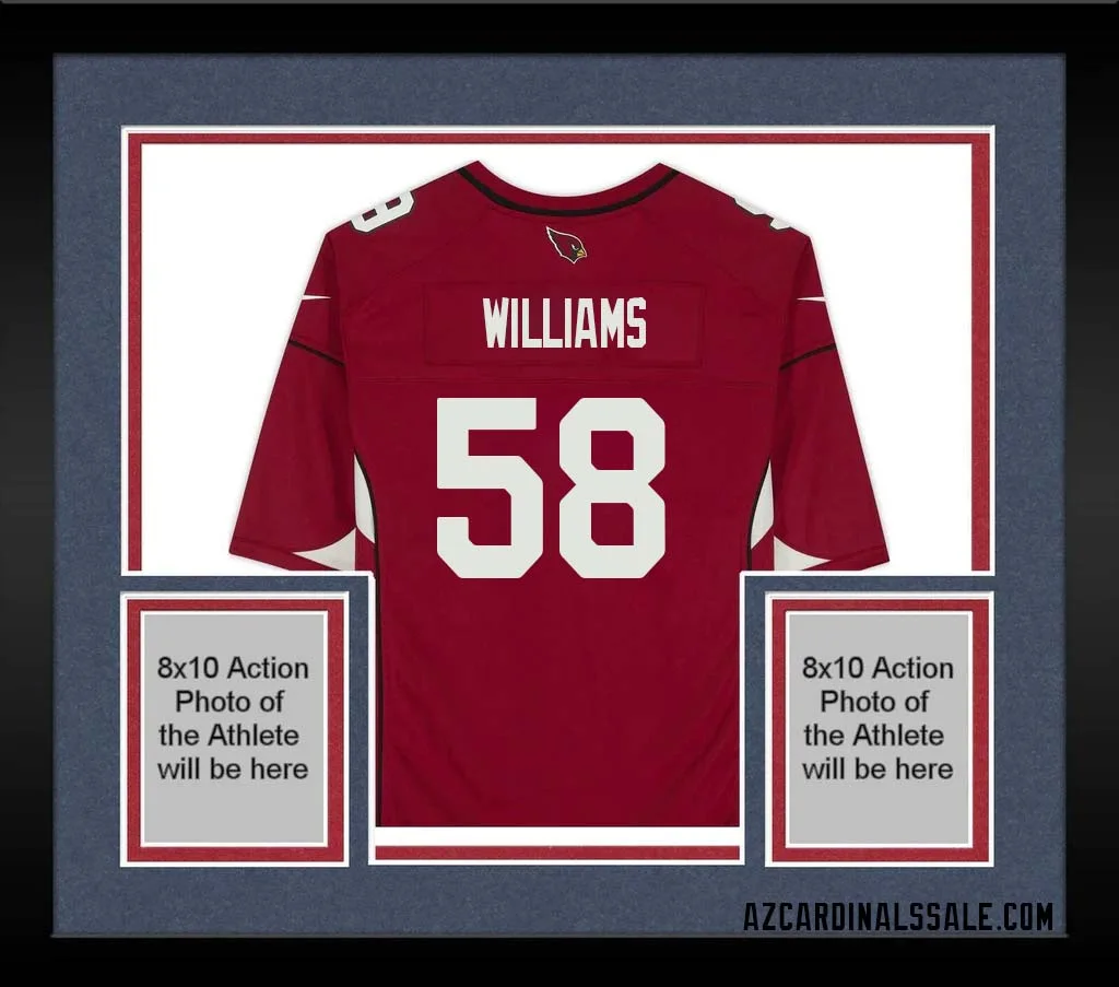 Tyreek Maddox Williams No 58 Arizona Cardinals Autographed Red Game Jersey 1