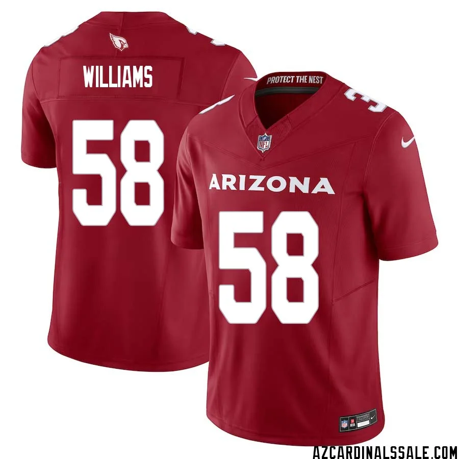 Tyreek Maddox Williams No 58 Arizona Cardinals Vapor F.U.S.E. Limited Jersey Red 1