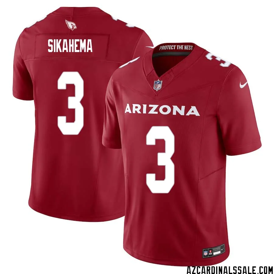 Vai Sikahema No 3 Arizona Cardinals Vapor F.U.S.E. Limited Jersey Red 1