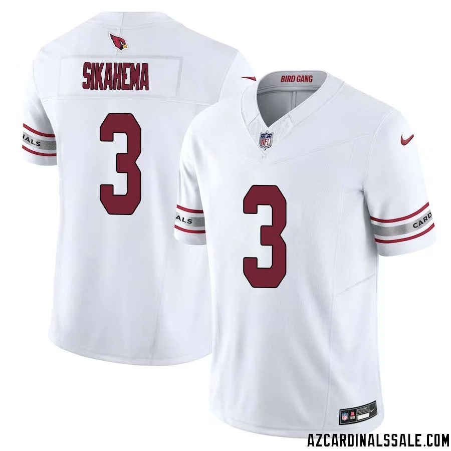 Vai Sikahema No 3 Arizona Cardinals Vapor F.U.S.E. Limited Jersey White 1