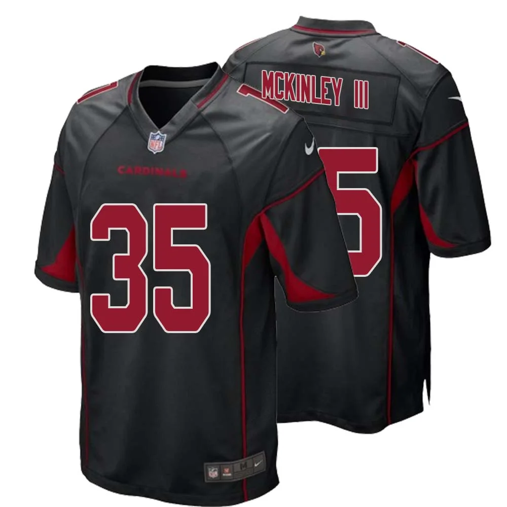 Verone McKinley III No 35 Arizona Cardinals Alternate Game Jersey Cardinal for Men