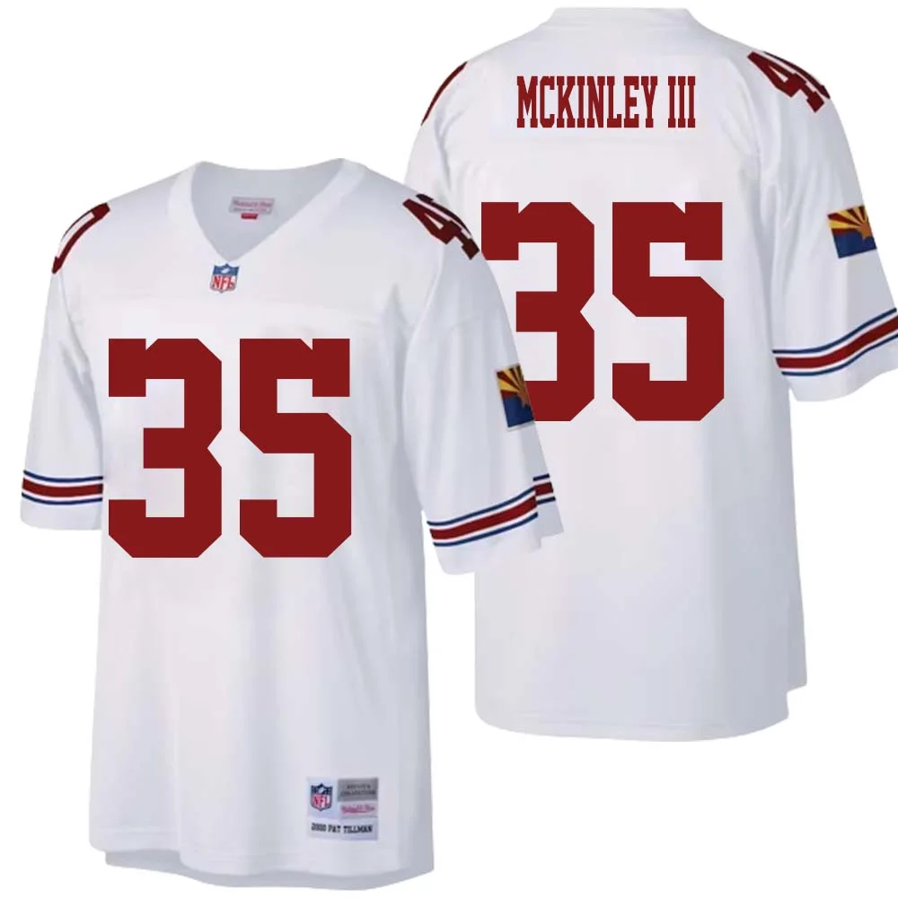 Verone McKinley III No 35 Arizona Cardinals Mitchell Ness Big Tall 2000 Retired Player Replica Jersey White