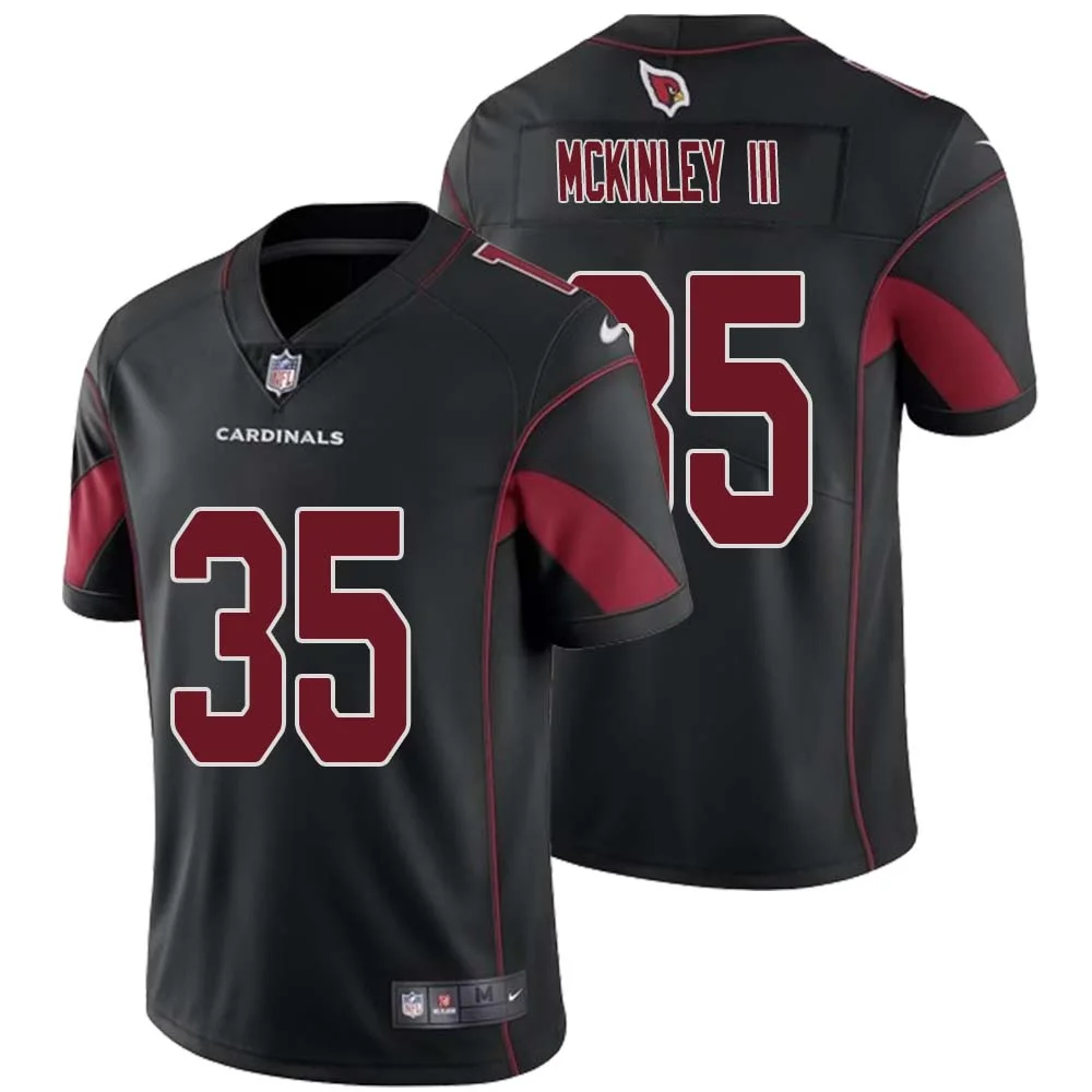 Verone McKinley III No 35 Men Black Arizona Cardinals Color Rush Vapor Limited Jersey