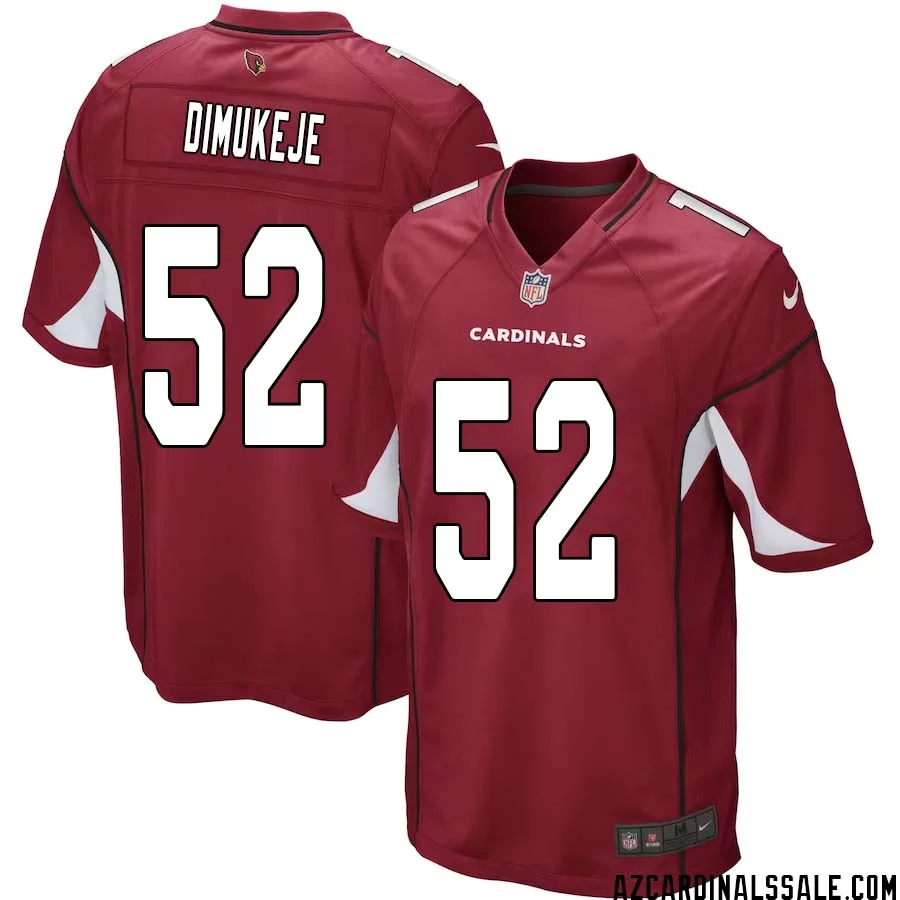 Victor Dimukeje No 52 Arizona Cardinals Home Game Jersey Cardinal for Men 1