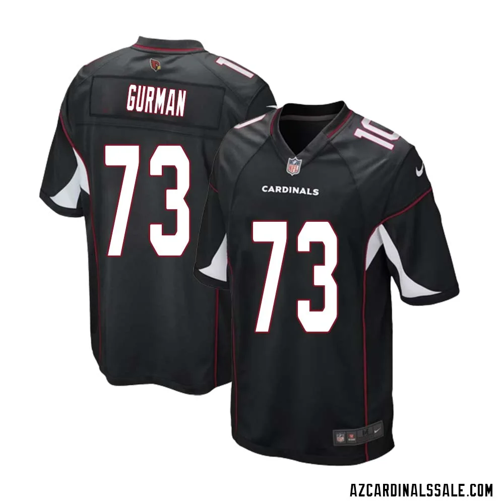 Vitaliy Gurman No 73 Arizona Cardinals Black Alternate Game Jersey Cardinal for Men